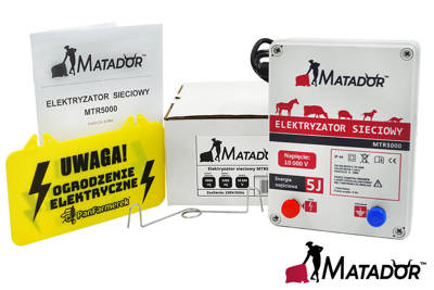Elektryzator sieciowy Matador MTR5000 5J na bydło, dziki, owce i jelenie